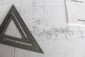 הנדסה גיאוטכנית- אליוסטרציה של שרטוט אדריכלי
